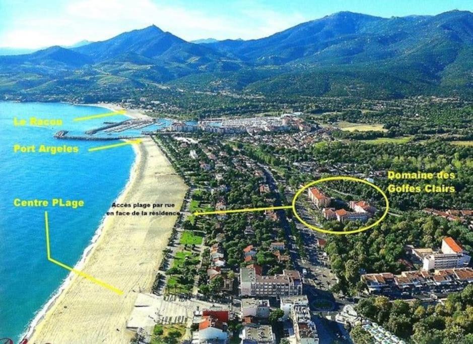 La Brise Marine ~ 300M Mer~Piscine~Clim~Wifi~Calme Argelès-sur-Mer Exteriör bild